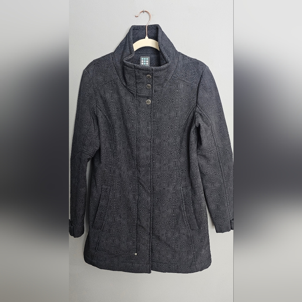Title Nine Womens Softshell Jacket Women's Size S Gray Print Peacemaker Style